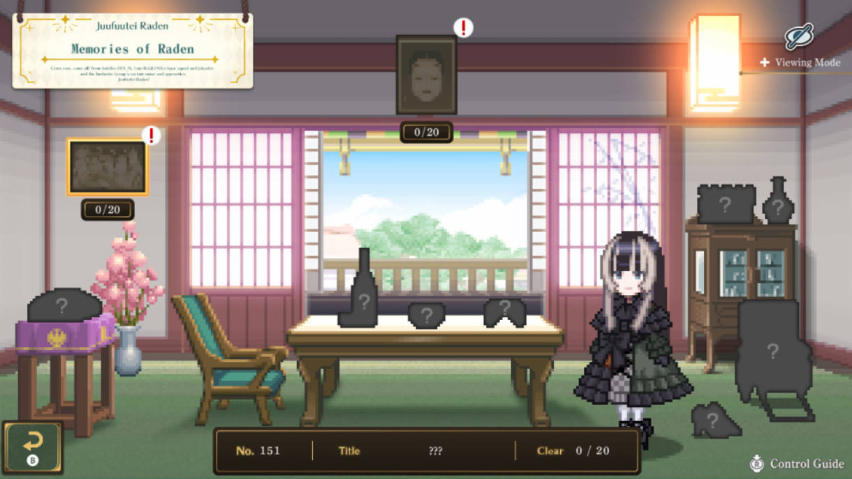 绘图方块 儒乌风亭螺钿为你导览!像素美术馆 Picross:Juufuutei Raden's Guide for Pixel Museum_3