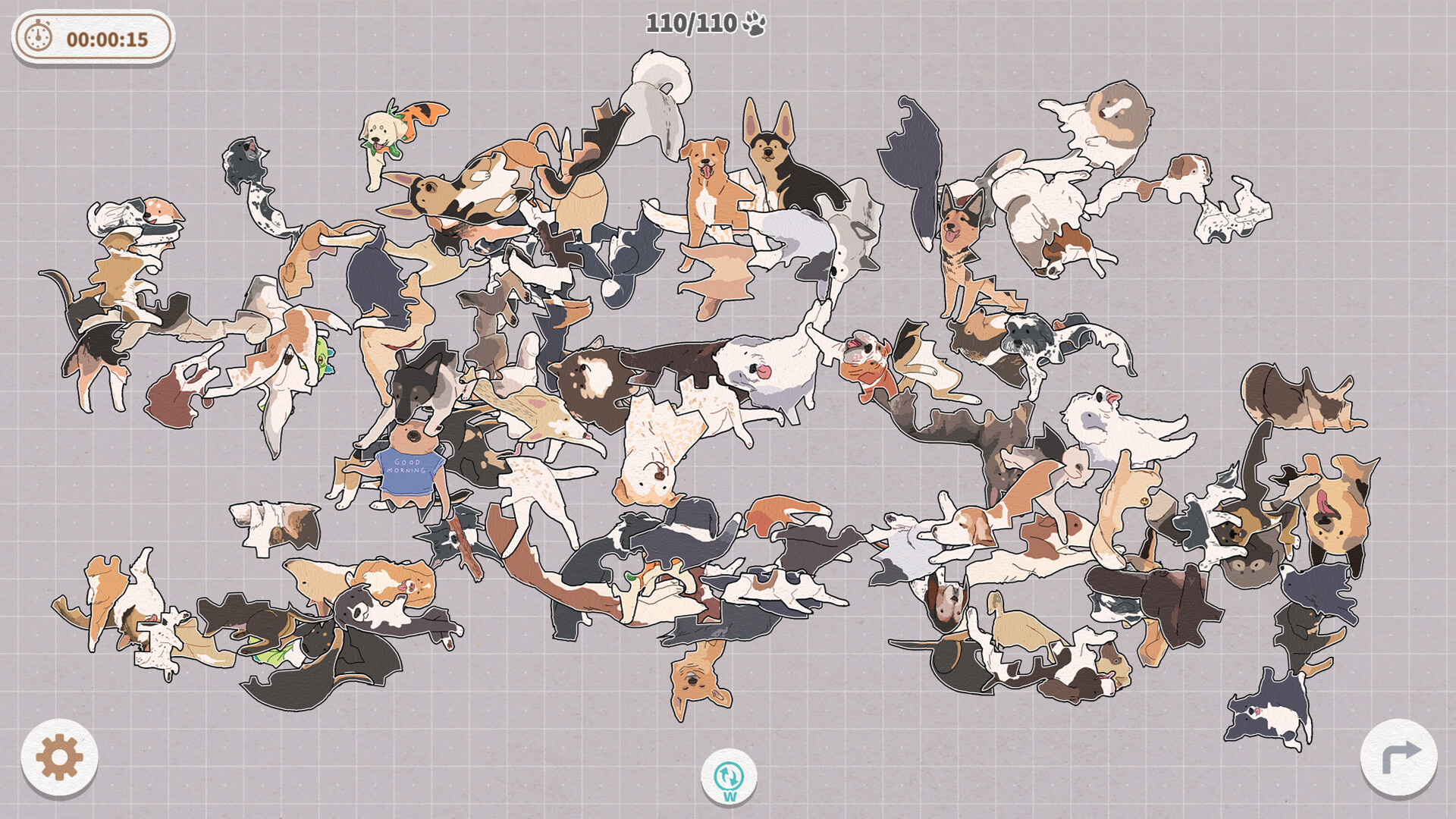挤在一起的狗狗们/Dogs Huddled Together_0