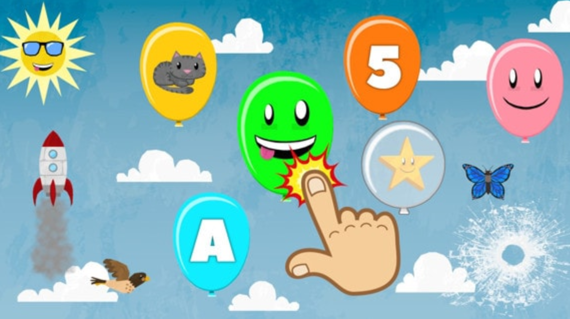 弹出气球:儿童的学习游戏 Balloon Pop – Learning Letters, Numbers, Colors, Game for Kids_0
