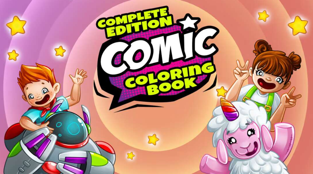 纸上画车:完全版 Comic Coloring Book – Complete Edition_0